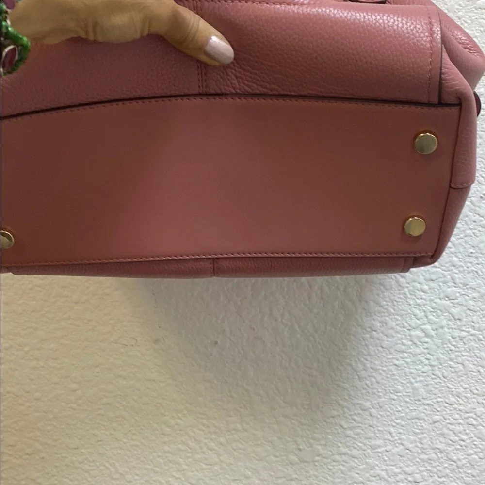 Michael Kors Pink Shoulder Bag with Gold Hardware